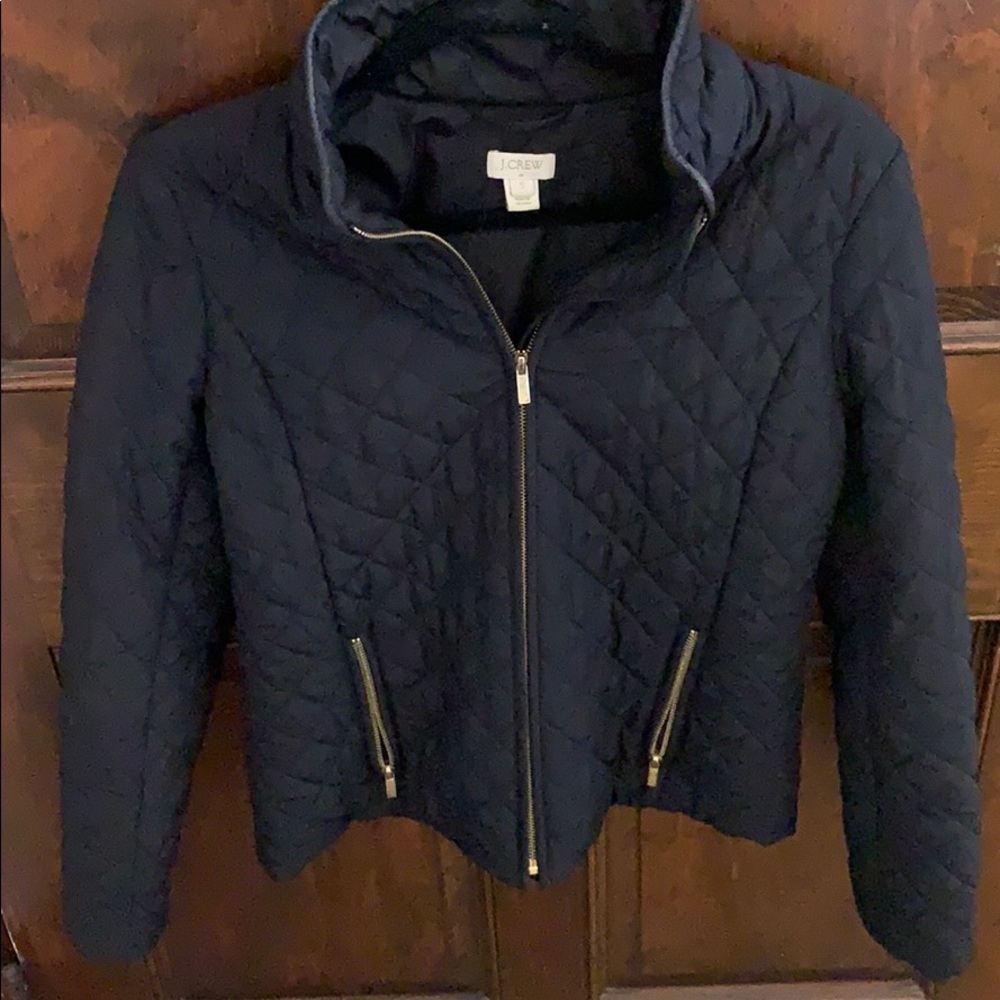 J.CREW Black Quilted Jacket